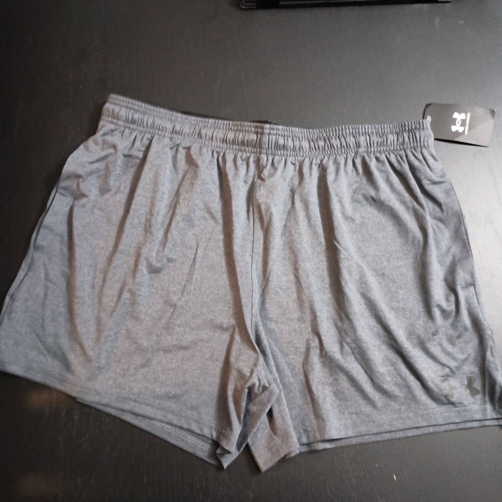 Under Armour Vanish Knit Shorts Mens XL Grey Athletic 6" inseam NEW‎